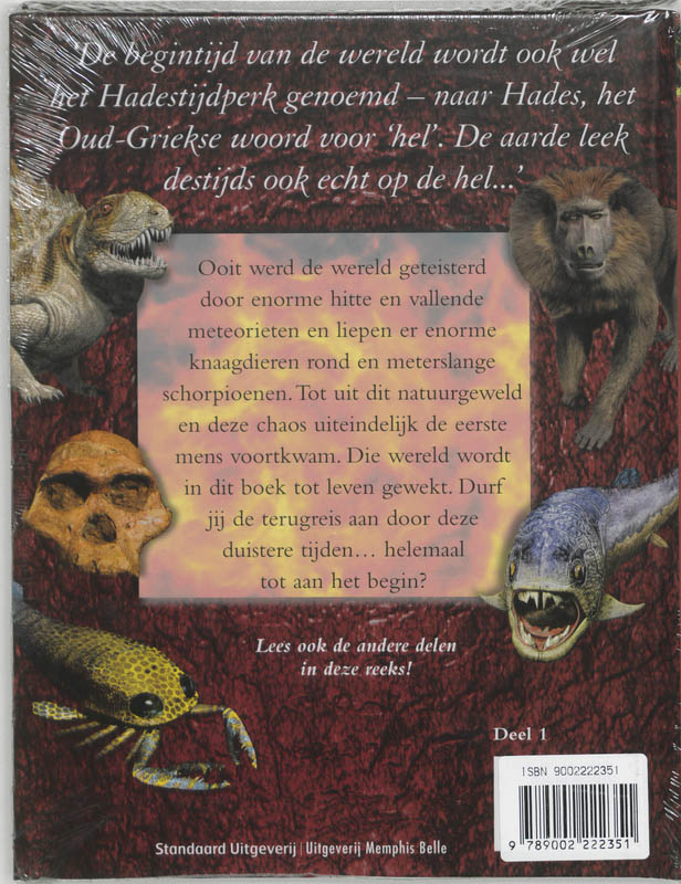 Achterkant van Het ontstaan van de aarde