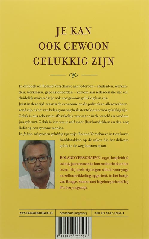 Achterkant van Je kan ook gewoon gelukkig zijn