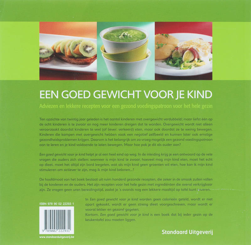Achterkant van Een goed gewicht voor je kind