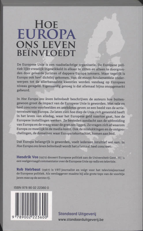 Achterkant van Hoe Europa ons leven beïnvloedt