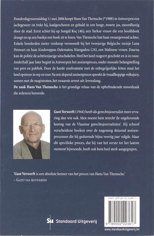 Achterkant van De zaak Hans Van Themsche