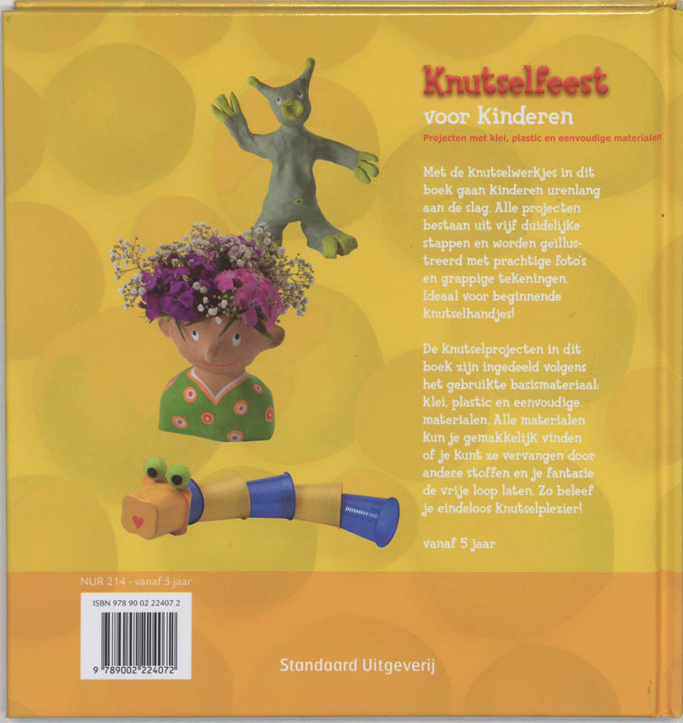Achterkant van Knutselfeest voor kinderen