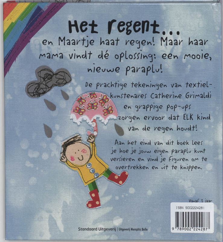 Achterkant van Het regent!