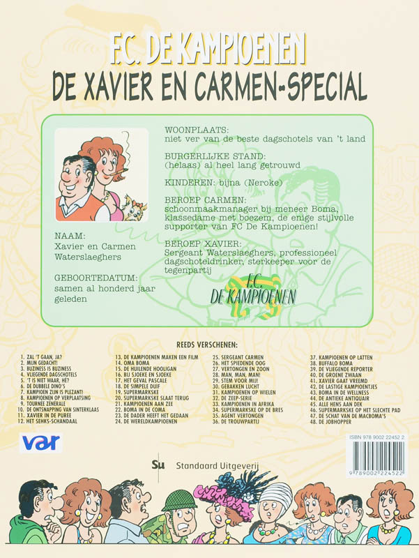 Achterkant van De Xavier en Carmen-special