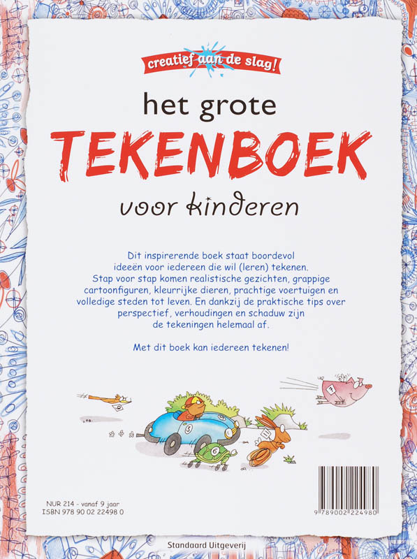Achterkant van Het grote tekenboek voor kinderen