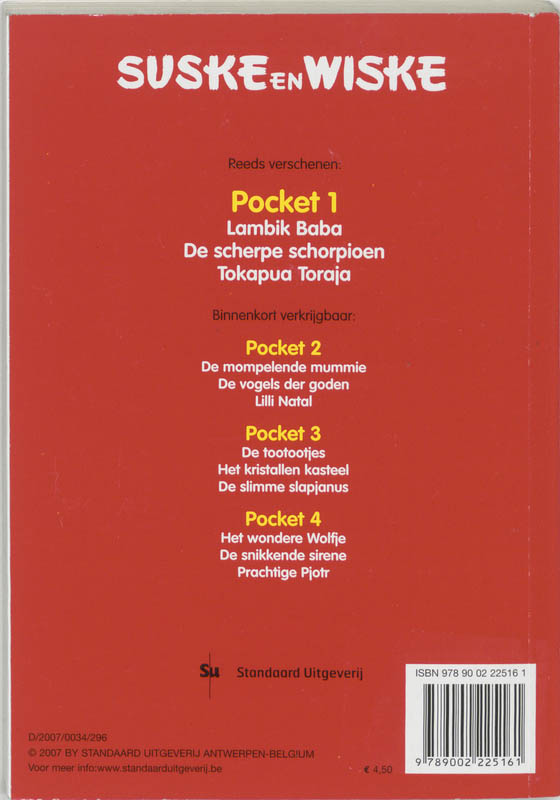 Achterkant van Suske en Wiske