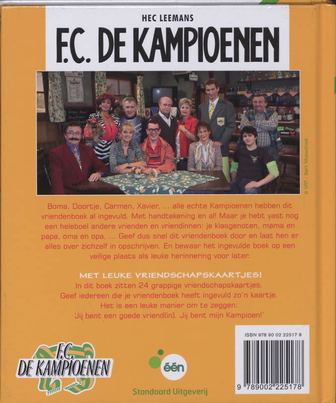 Achterkant van Vriendenboek