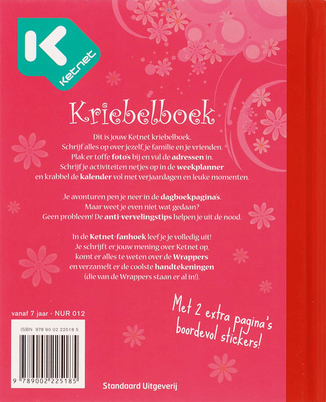 Achterkant van Ketnet Kriebelboek