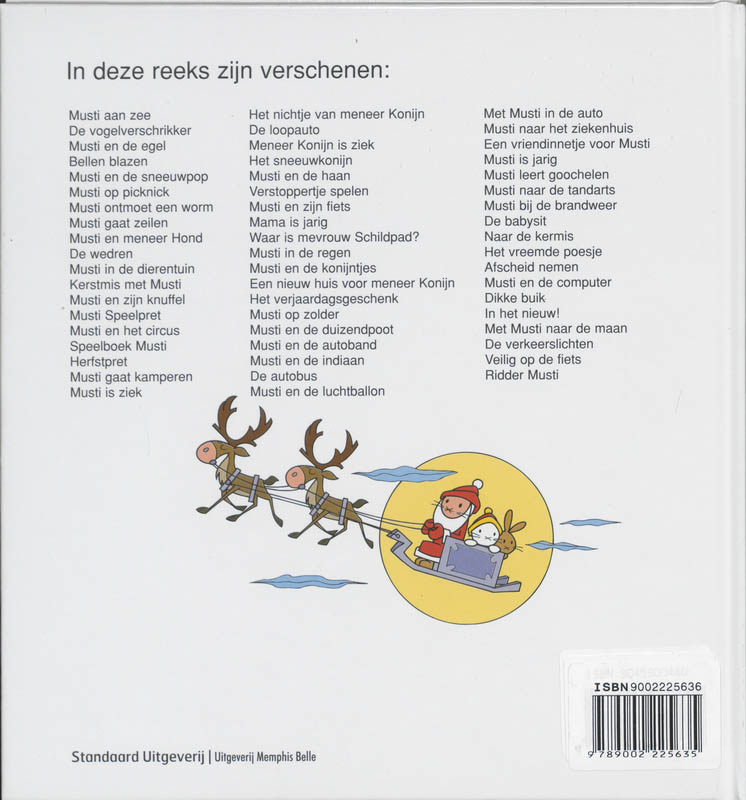 Achterkant van Kerstmis met Musti