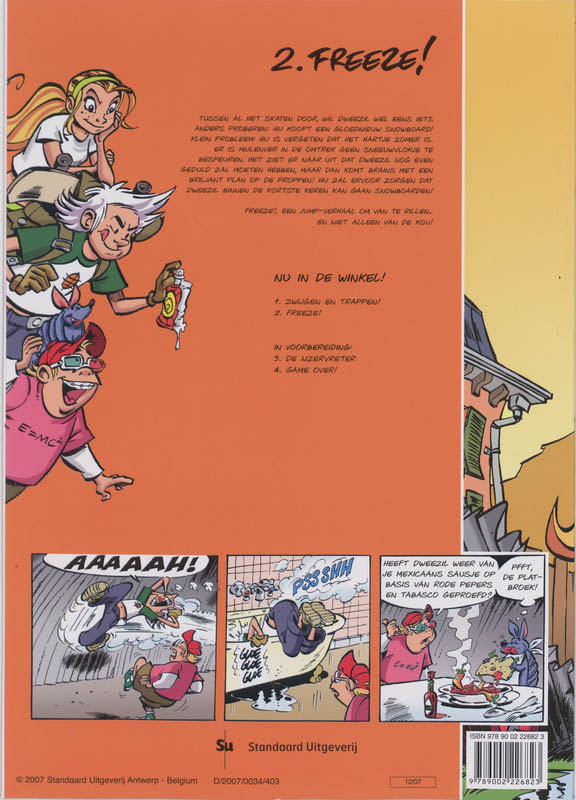 Achterkant van Freeze!