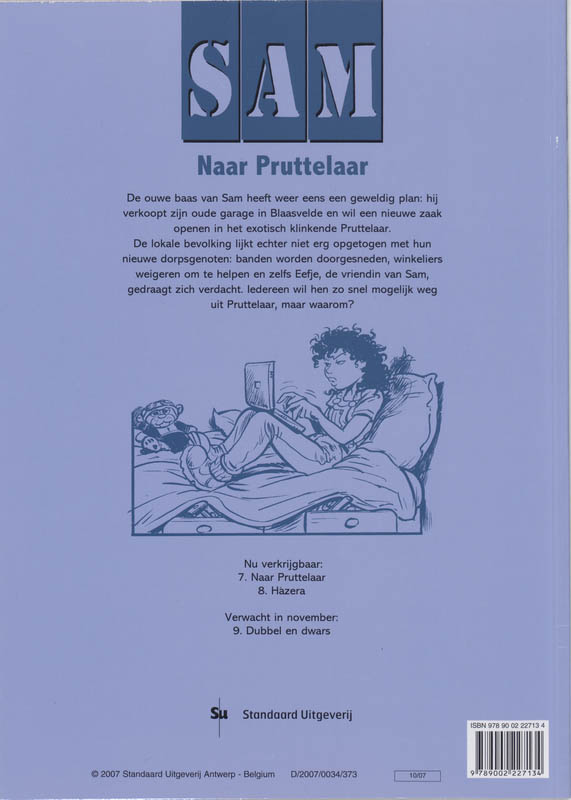 Achterkant van Naar pruttelaar