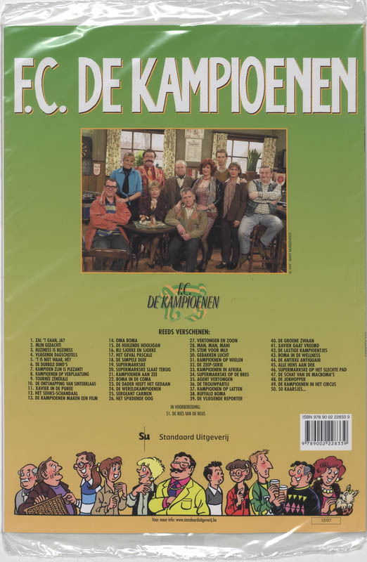 Achterkant van 50 kaarsjes