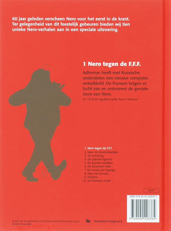 Achterkant van 1 Nero tegen de F.F.F.