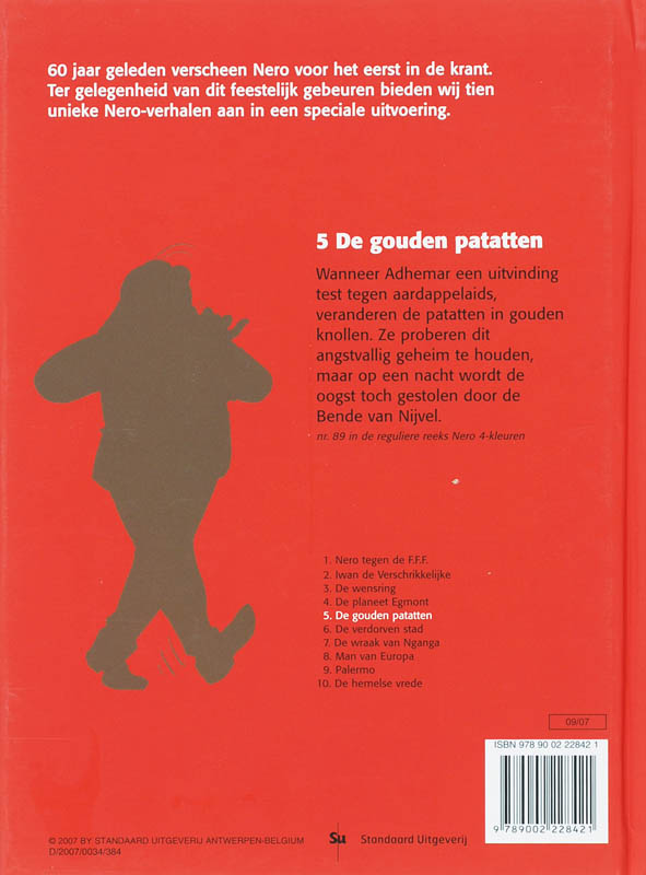 Achterkant van 5 De gouden patatten