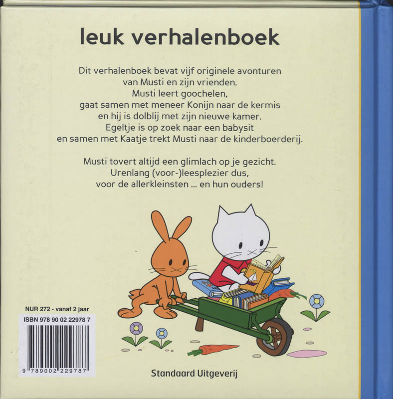 Achterkant van Musti Leuk Verhalenboek