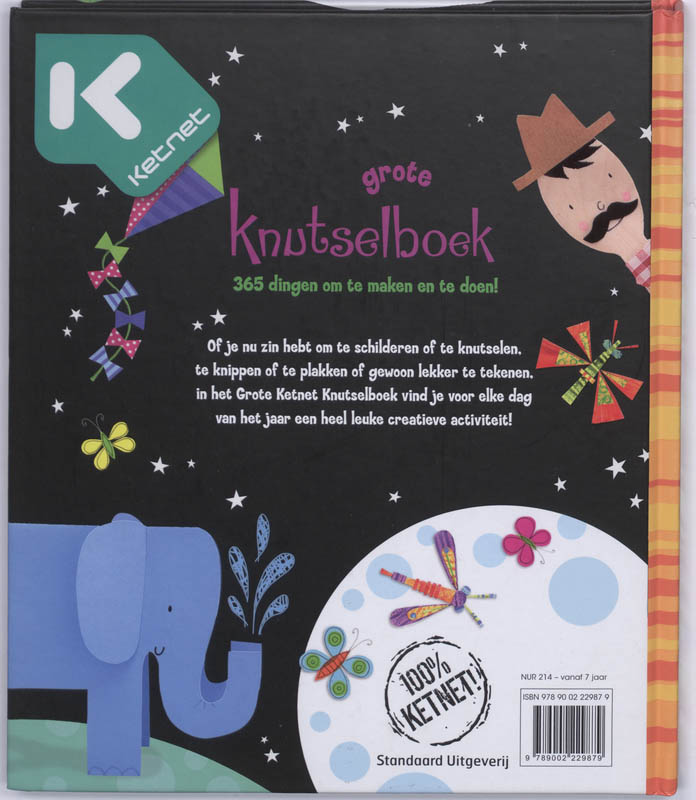Achterkant van Het Grote Ketnet Knutselboek