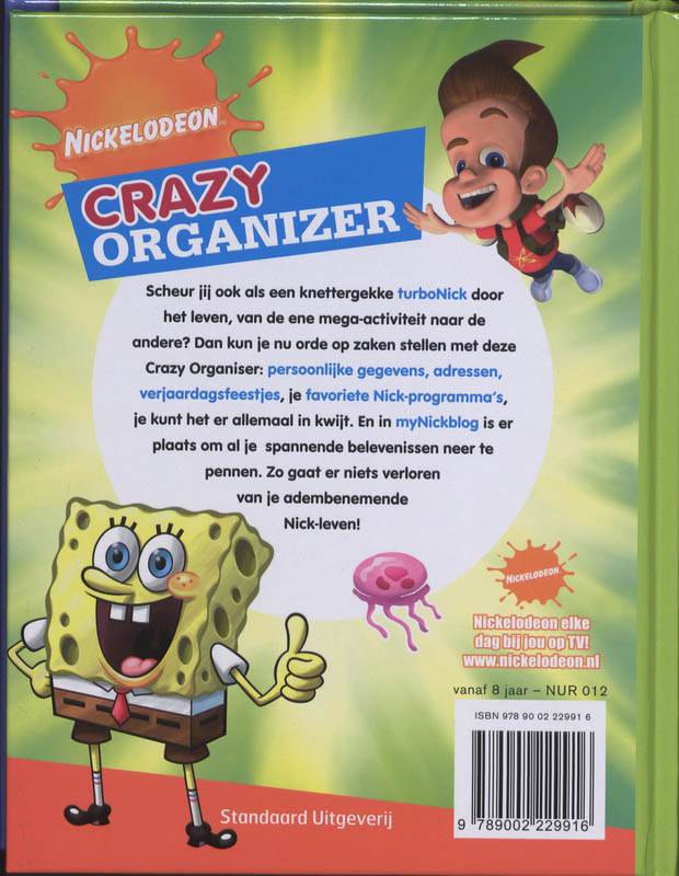 Achterkant van Crazy organiser