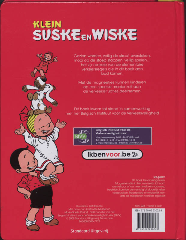 Achterkant van Veilig te voet