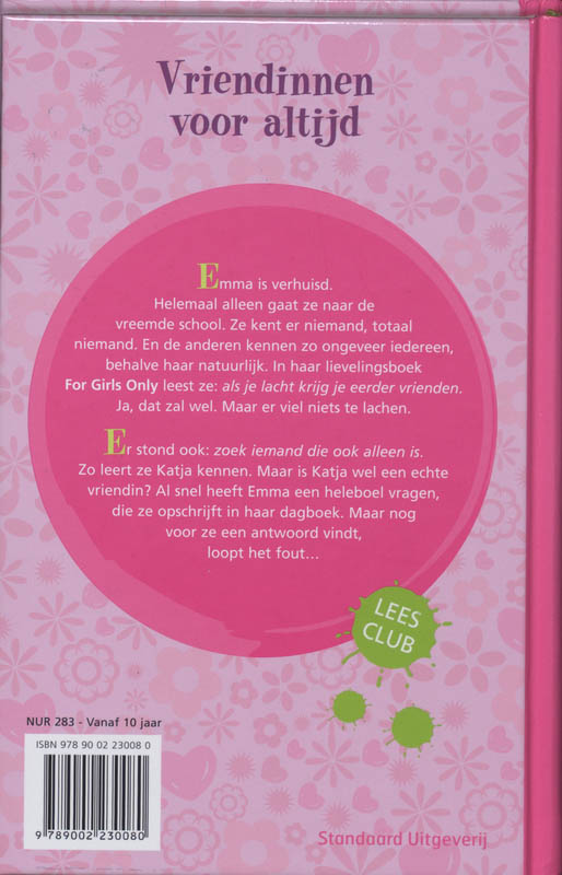 Achterkant van Vriendinnen voor altijd