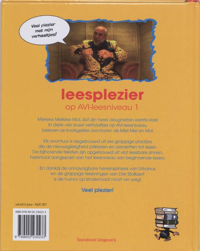 Achterkant van Leesplezier op AVI-leesniveau 1