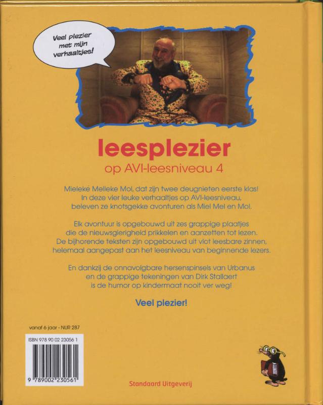 Achterkant van Leesplezier op AVI-leesniveau 4