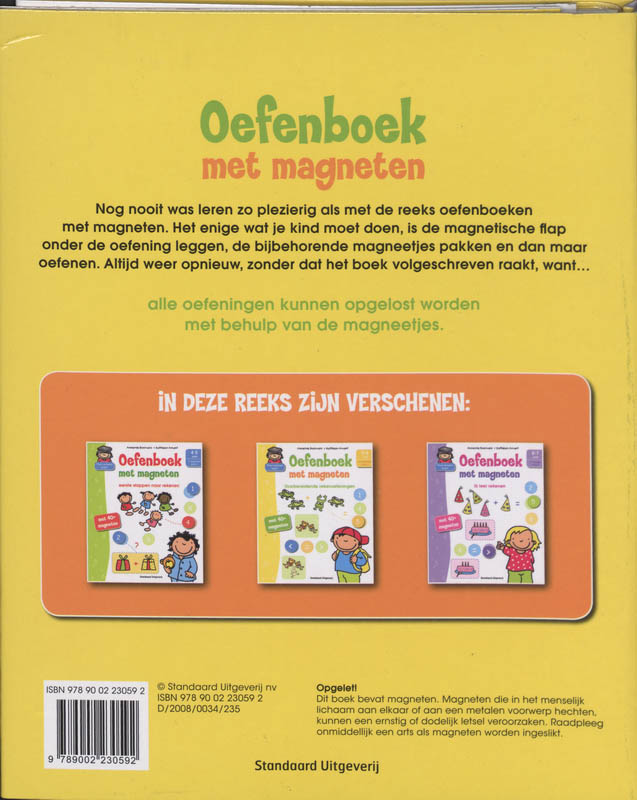 Achterkant van Voorbereidende rekenoefeningen