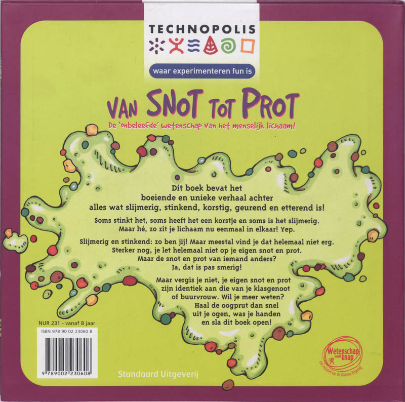 Achterkant van Van snot tot prot