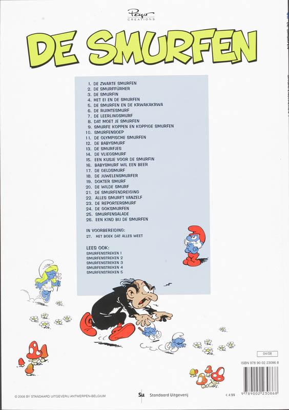 Achterkant van Smurfenstreken 1