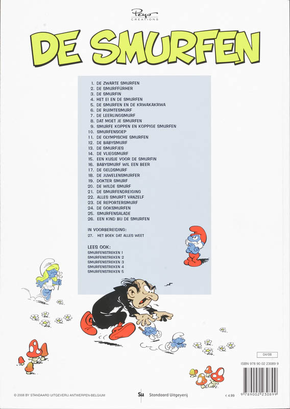 Achterkant van 21 De Smurfendreiging