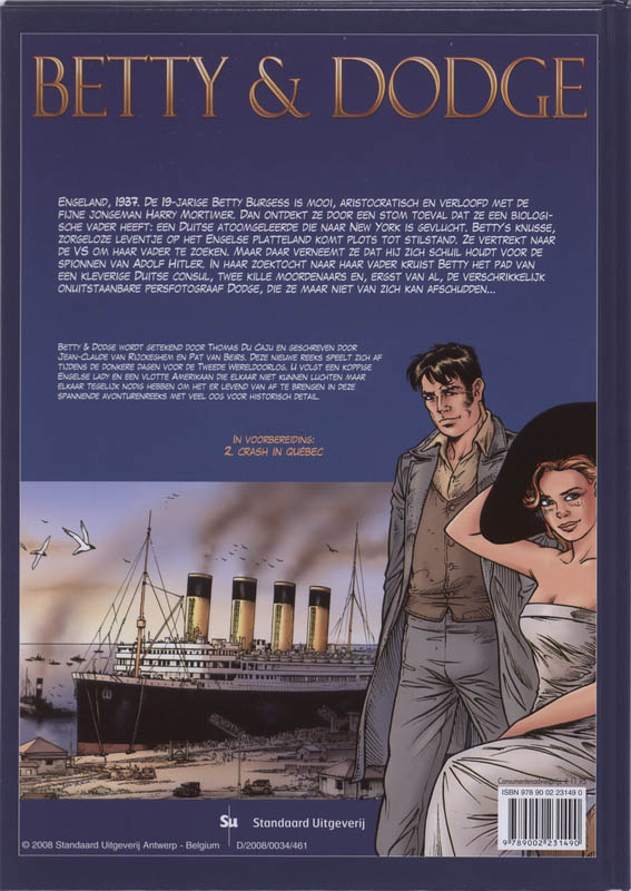 Achterkant van Moord in Manhattan