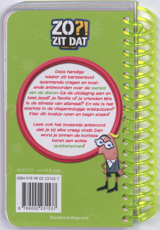 Achterkant van Quiz je slim!
