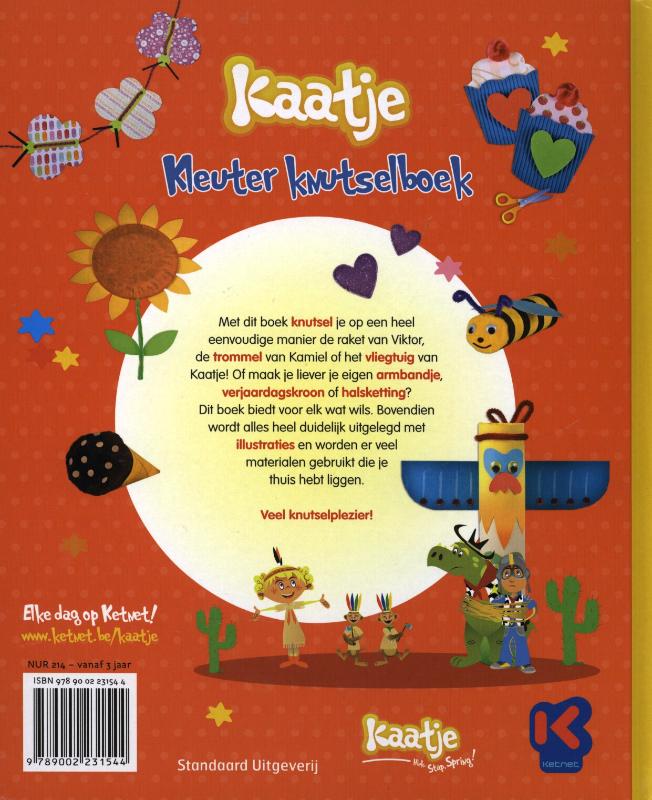 Achterkant van Kleuter knutselboek