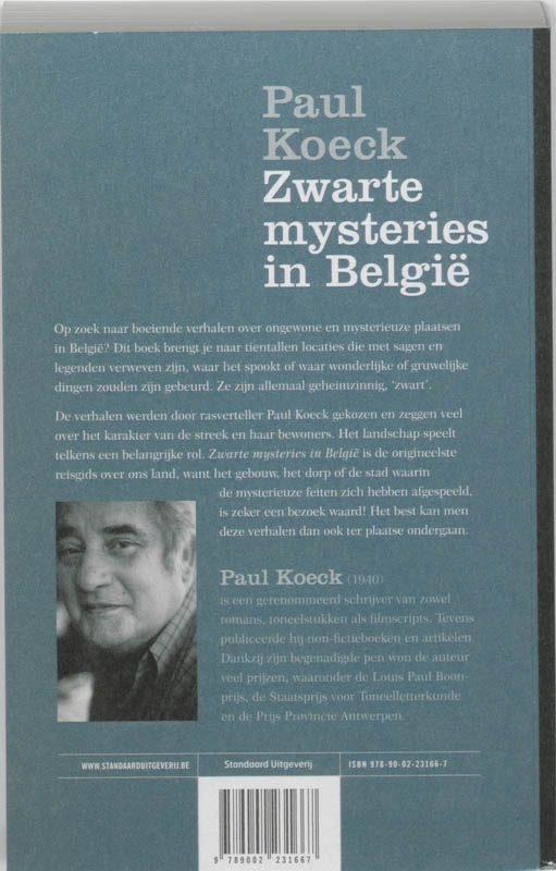 Achterkant van Zwarte mysteries in België