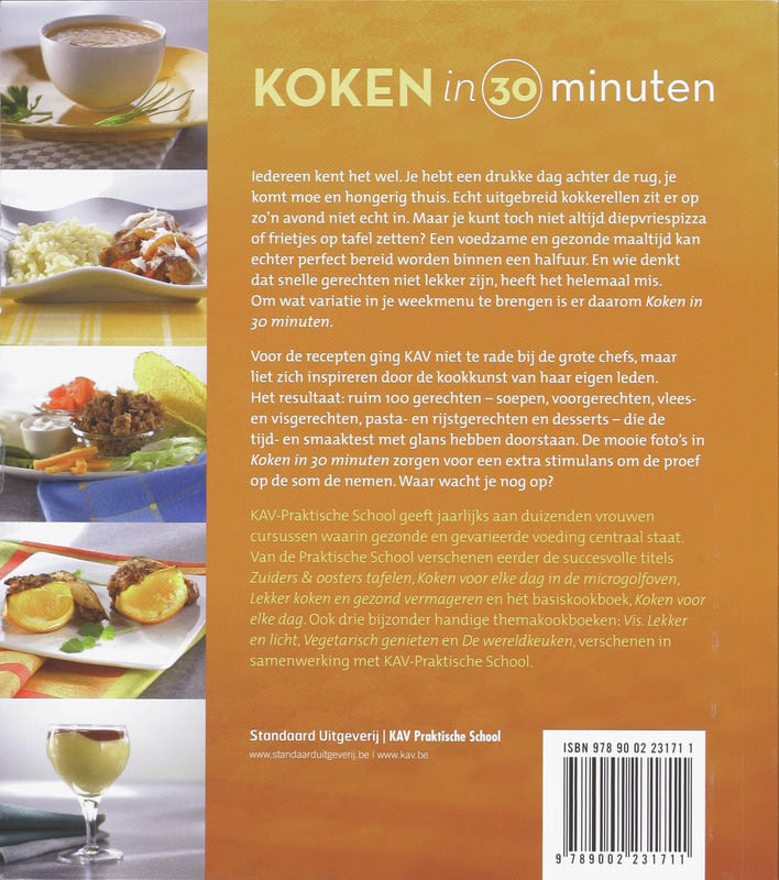 Achterkant van Koken in 30 minuten