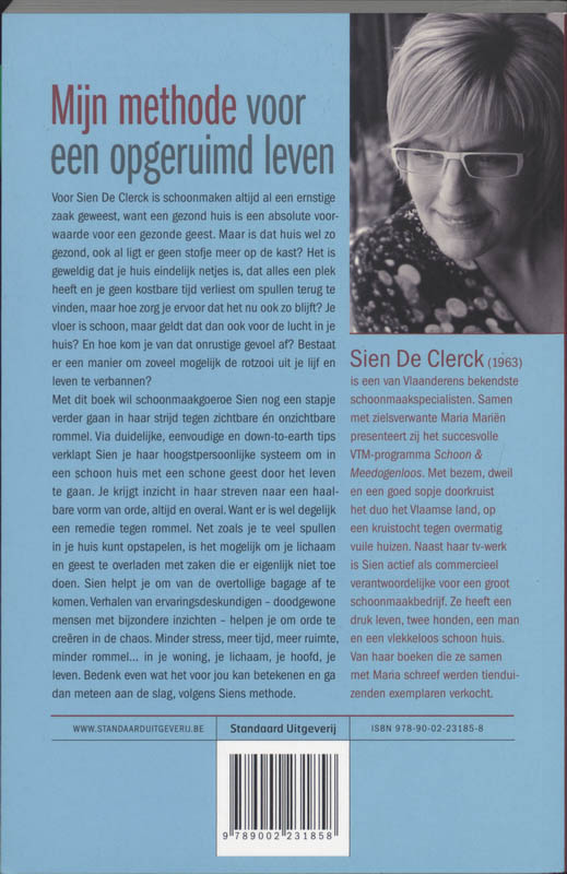 Achterkant van Mijn Methode voor een opgeruimd leven