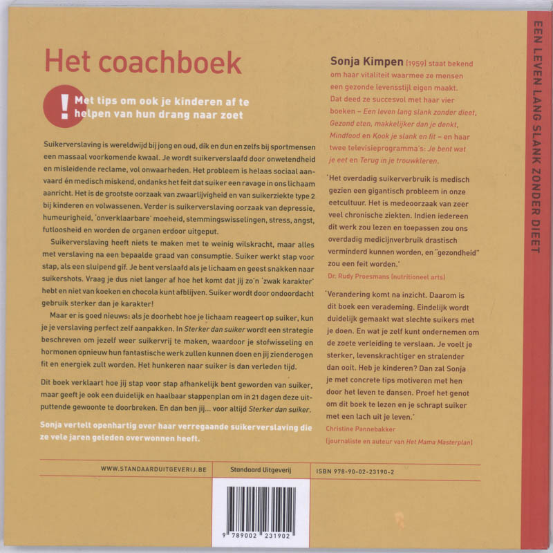 Achterkant van Sterker dan suiker