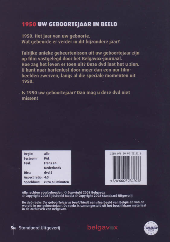 Achterkant van 1950