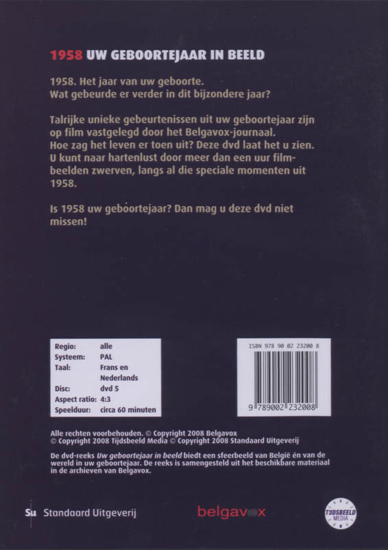 Achterkant van 1958
