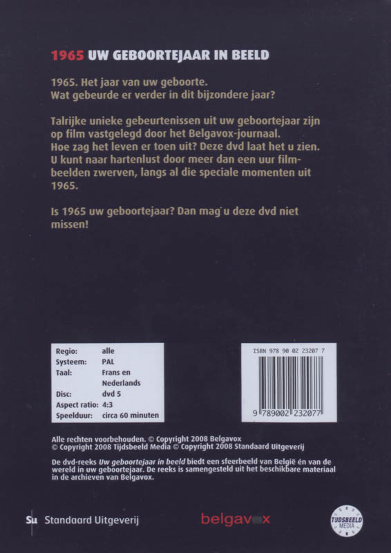 Achterkant van 1965