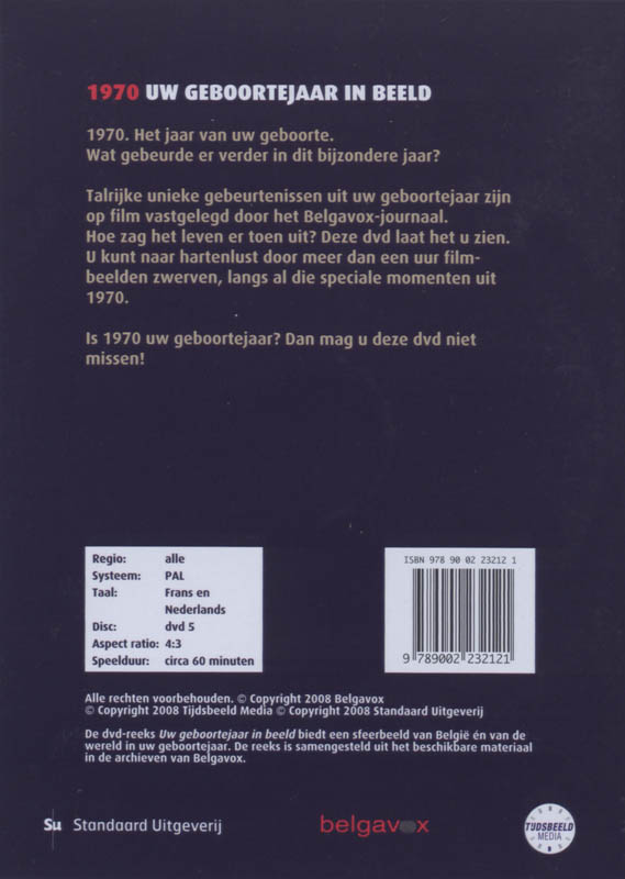 Achterkant van 1970