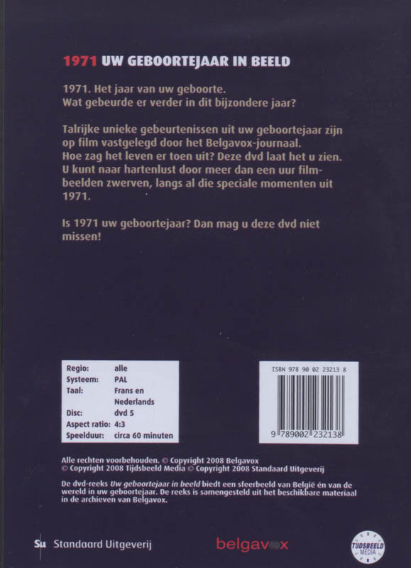 Achterkant van 1971