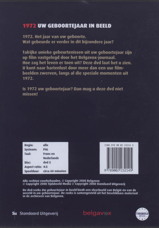 Achterkant van 1972