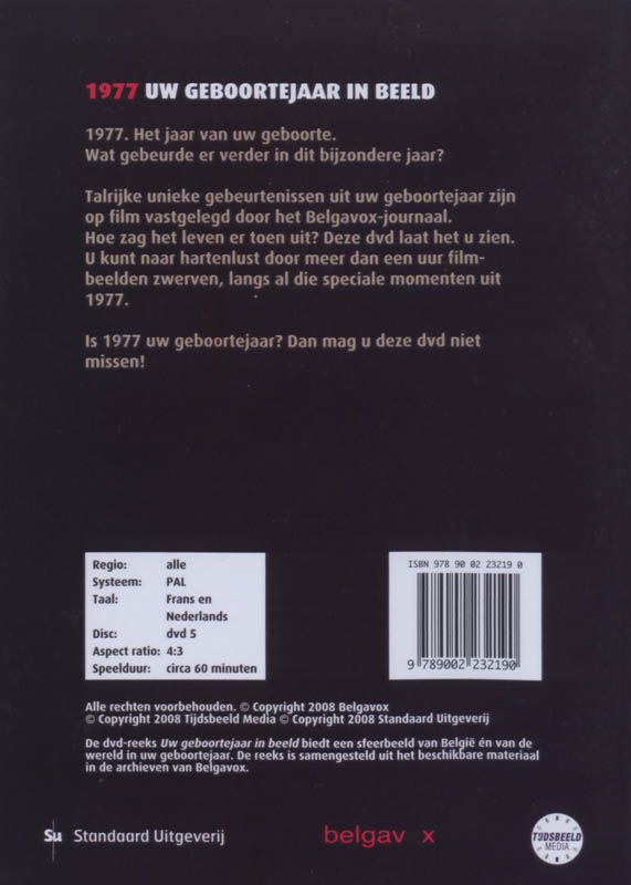 Achterkant van 1977