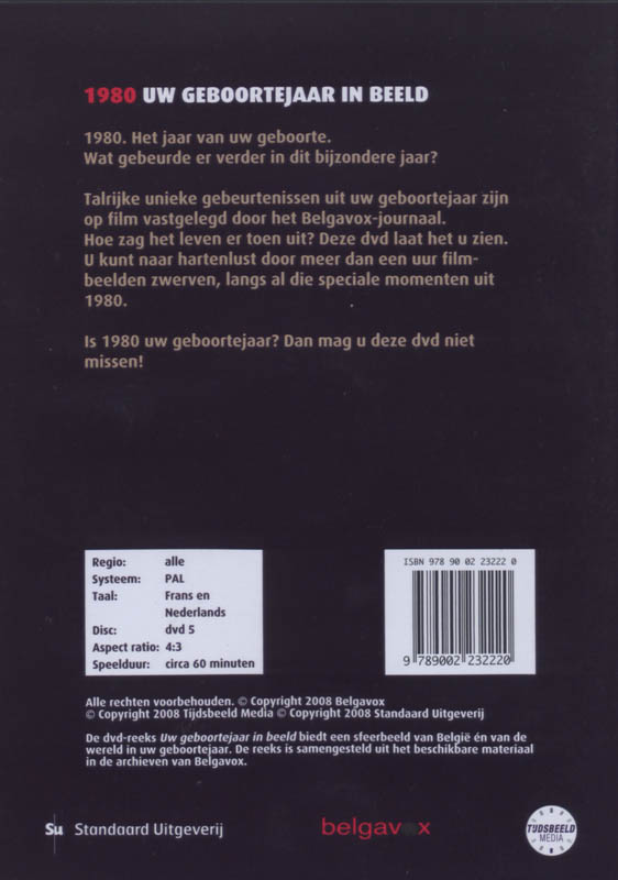 Achterkant van 1980