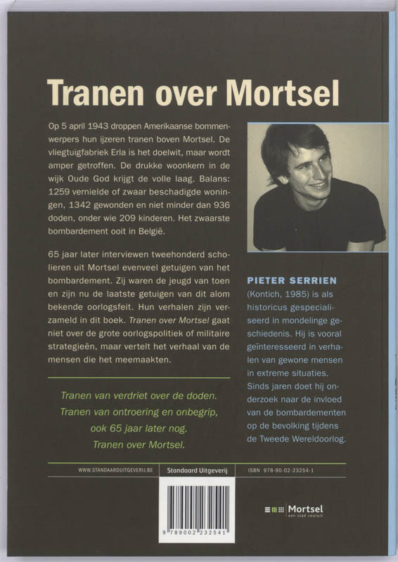 Achterkant van Tranen over Mortsel