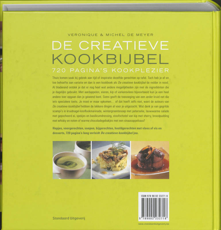 Achterkant van Creatieve kookbijbel