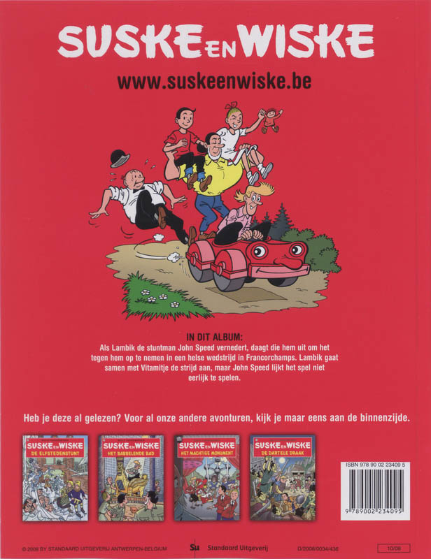 Achterkant van De razende race