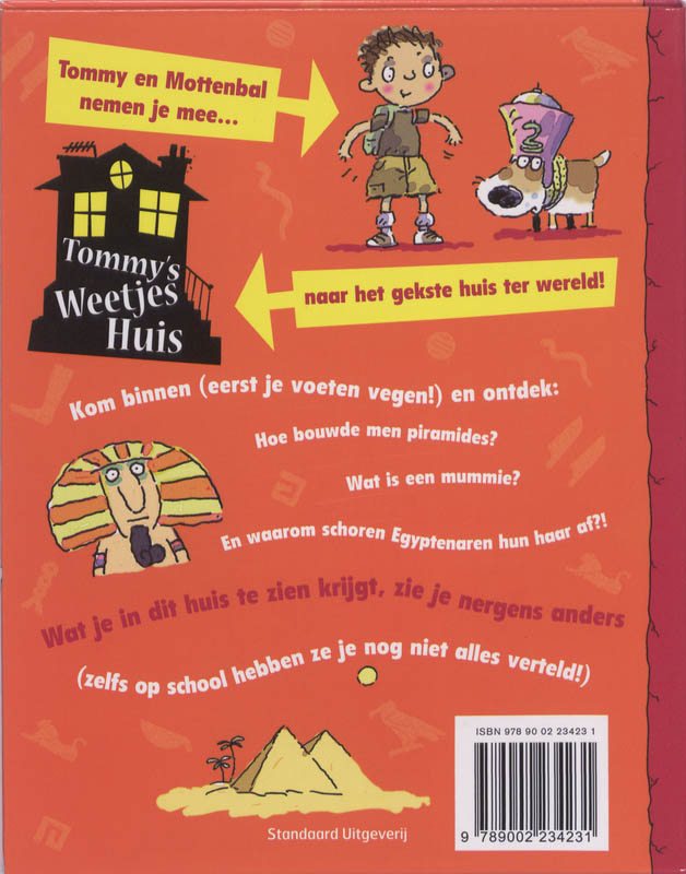 Achterkant van Tommy's Weetjeshuis In het Oude Egypte
