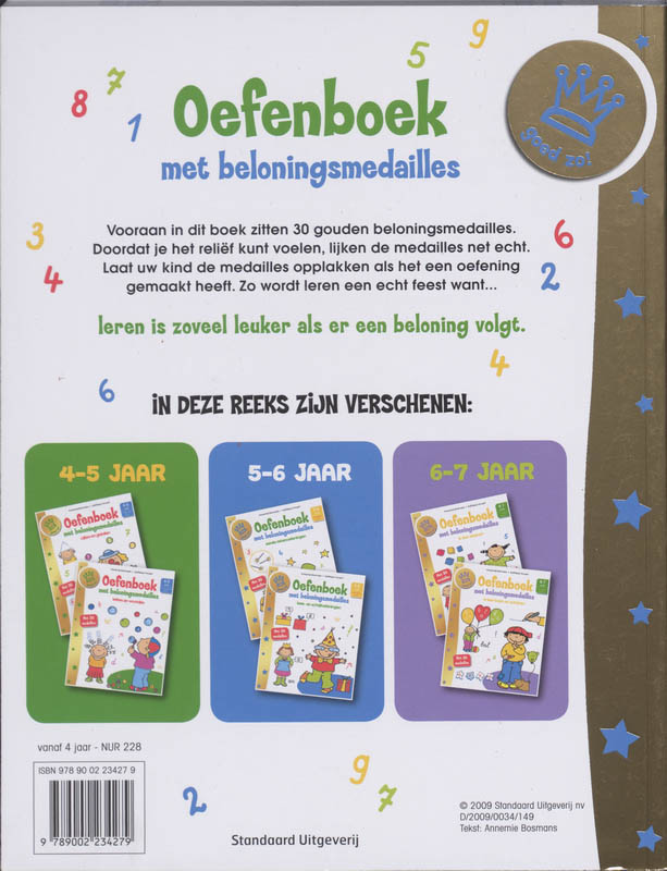 Achterkant van eerste rekenoefeningen