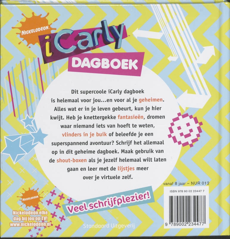 Achterkant van iCarly Dagboek